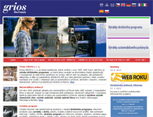 Tablet Screenshot of grios.cz